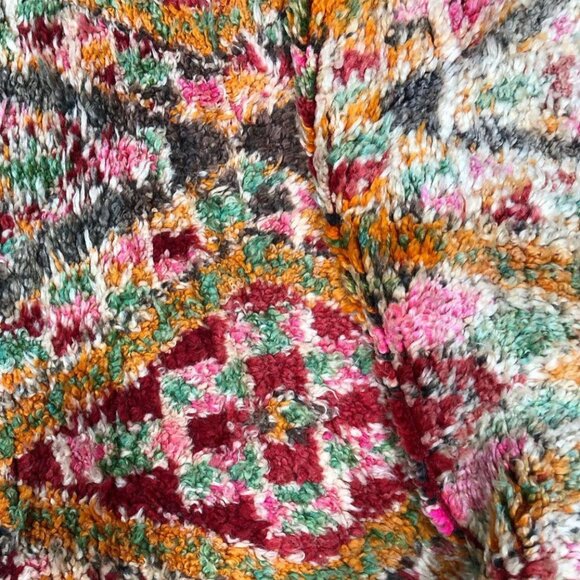 Authentic Vintage 1970s Ebi Mgli Moroccan Rug- 10'.2"x6'.6" - Picture 2 of 4